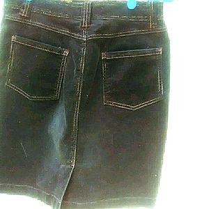 Boden black corduroy skirt
